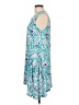 Logo Layers Print Blue Cocktail Dress Size L - photo 5