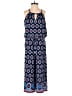 London Times Paisley Blue Jumpsuit Size 4 - photo 1