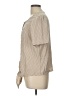 Modern Works Houndstooth Tan Short Sleeve Blouse Size L - photo 5