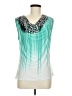 Nue Options Teal Sleeveless Blouse Size M (petite) - photo 1