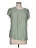 Daniel Rainn 100% Rayon Green Short Sleeve Blouse Size L (petite) - photo 1