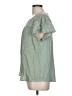 Daniel Rainn 100% Rayon Green Short Sleeve Blouse Size L (petite) - photo 5
