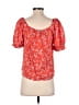 Ann Taylor Red Short Sleeve Blouse Size S - photo 2