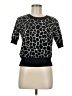 MICHAEL Michael Kors Animal Print Black Pullover Sweater Size M - photo 1