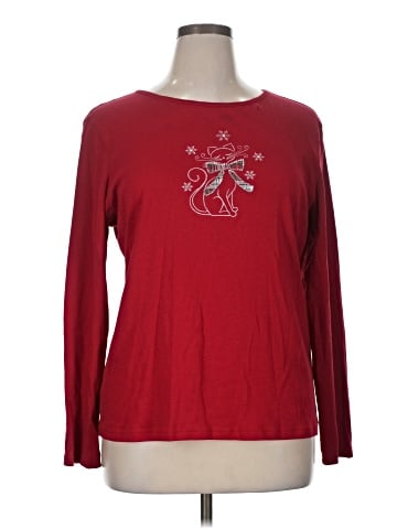 Karen Scott Long Sleeve Top (view 1)