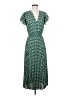 Max Studio 100% Polyester Paisley Green Casual Dress Size XS - photo 1