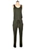 Express Solid Green Jumpsuit Size S - photo 1