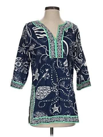 Gretchen Scott Designs 3/4 Sleeve Blouse (view 1)