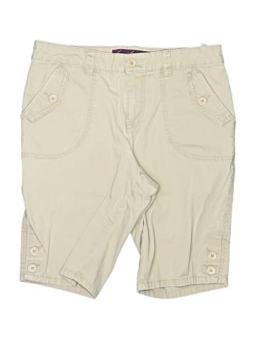 Gloria Vanderbilt Khaki Shorts (view 1)