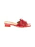 Emanuele Crasto 100% Leather Red Sandals Size EU 39 - photo 1