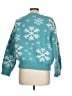 Shein 100% Polyester Stars Teal Pullover Sweater Size L - photo 2