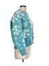 Shein 100% Polyester Stars Teal Pullover Sweater Size L - photo 4