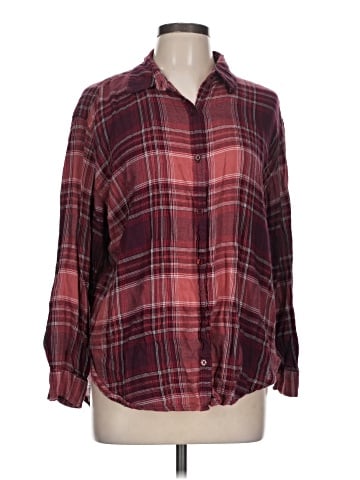 Gloria Vanderbilt 3/4 Sleeve Button-Down Shirt (view 1)