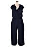 Parker 100% Polyester Solid Blue Jumpsuit Size 14 - photo 1