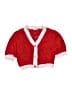 Finding Foxtale 100% Cotton Red Cardigan Size 7 - photo 1