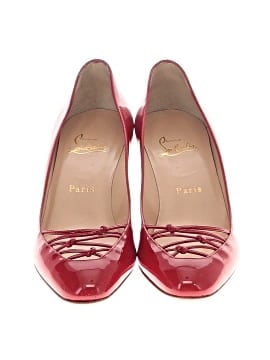 Christian Louboutin Patent Leather Coquelicot 70mm Heels (view 2)