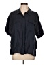 Assorted Brands Black 3/4 Sleeve Button-Down Shirt Size 12 - photo 1