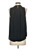 Ann Taylor 100% Polyester Black Sleeveless Blouse Size S - photo 2