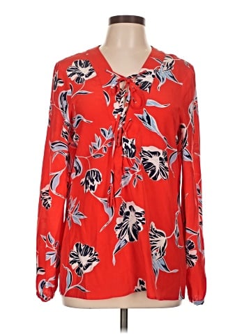 Yumi Kim Long Sleeve Silk Top (view 1)