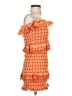 Tularosa 100% Cotton Orange Cocktail Dress Size S - photo 4
