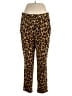 Jennifer Lopez Animal Print Gold Casual Pants Size XL - photo 1