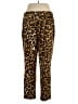 Jennifer Lopez Animal Print Gold Casual Pants Size XL - photo 2