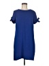 Coercion 100% Polyester Solid Blue Casual Dress Size 8 - photo 1