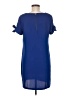 Coercion 100% Polyester Solid Blue Casual Dress Size 8 - photo 2