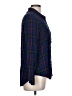 Alexander Jordan 100% Rayon Plaid Blue Long Sleeve Button-Down Shirt Size L - photo 4