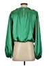 VICI 100% Polyester Green Long Sleeve Blouse Size S - photo 2