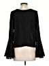 Zara Basic Black Long Sleeve Blouse Size S - photo 2