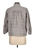 Gap 100% Cotton Paisley Gray 3/4 Sleeve Button-Down Shirt Size L - photo 2