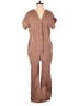 Carter's 100% Cotton Solid Brown Jumpsuit Size XS - photo 1