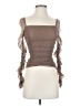 Shein 100% Polyester Brown Sleeveless Top Size 4 - photo 1