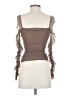 Shein 100% Polyester Brown Sleeveless Top Size 4 - photo 2