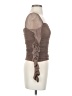 Shein 100% Polyester Brown Sleeveless Top Size 4 - photo 4