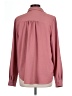 Timing 100% Polyester Solid Pink Long Sleeve Blouse Size L - photo 2