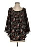 Max Studio 100% Polyester Black 3/4 Sleeve Blouse Size S - photo 1