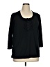 Axcess Black 3/4 Sleeve Blouse Size 1X - photo 1