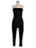 Flash Lights Solid Black Jumpsuit Size L - photo 1