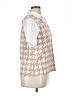 Misia 100% Rayon Houndstooth Ivory Short Sleeve Blouse Size XL - photo 4