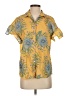 Madewell Tropical Yellow Short Sleeve Blouse Size S - photo 1