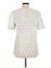 Unbranded 100% Polyester White Short Sleeve Top Size M - photo 2