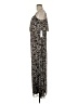 Calvin Klein 100% Polyester Paisley Gray Brown Casual Dress Size 6 - photo 5