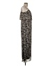 Calvin Klein 100% Polyester Paisley Gray Brown Casual Dress Size 6 - photo 4