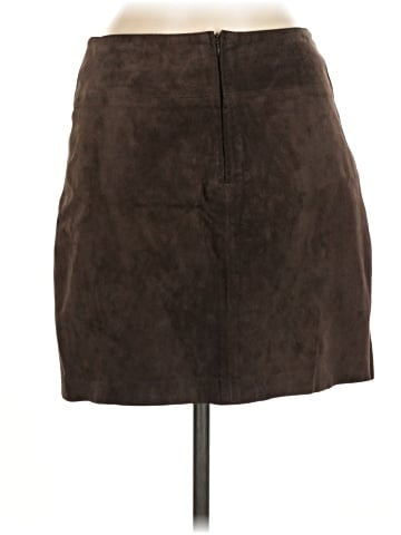 Gold Collection Leather Skirt (view 2)
