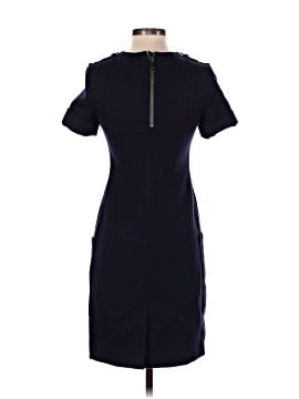 princess polly baby blue dress Burberry Fitted Leather Dress in Black