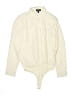 Express 100% Polyester Ivory Bodysuit Size S - photo 1