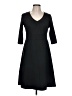 Eddie Bauer Solid Black Casual Dress Size L - photo 1
