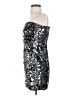 As U Wish Metallic Silver Cocktail Dress Size XS - photo 5